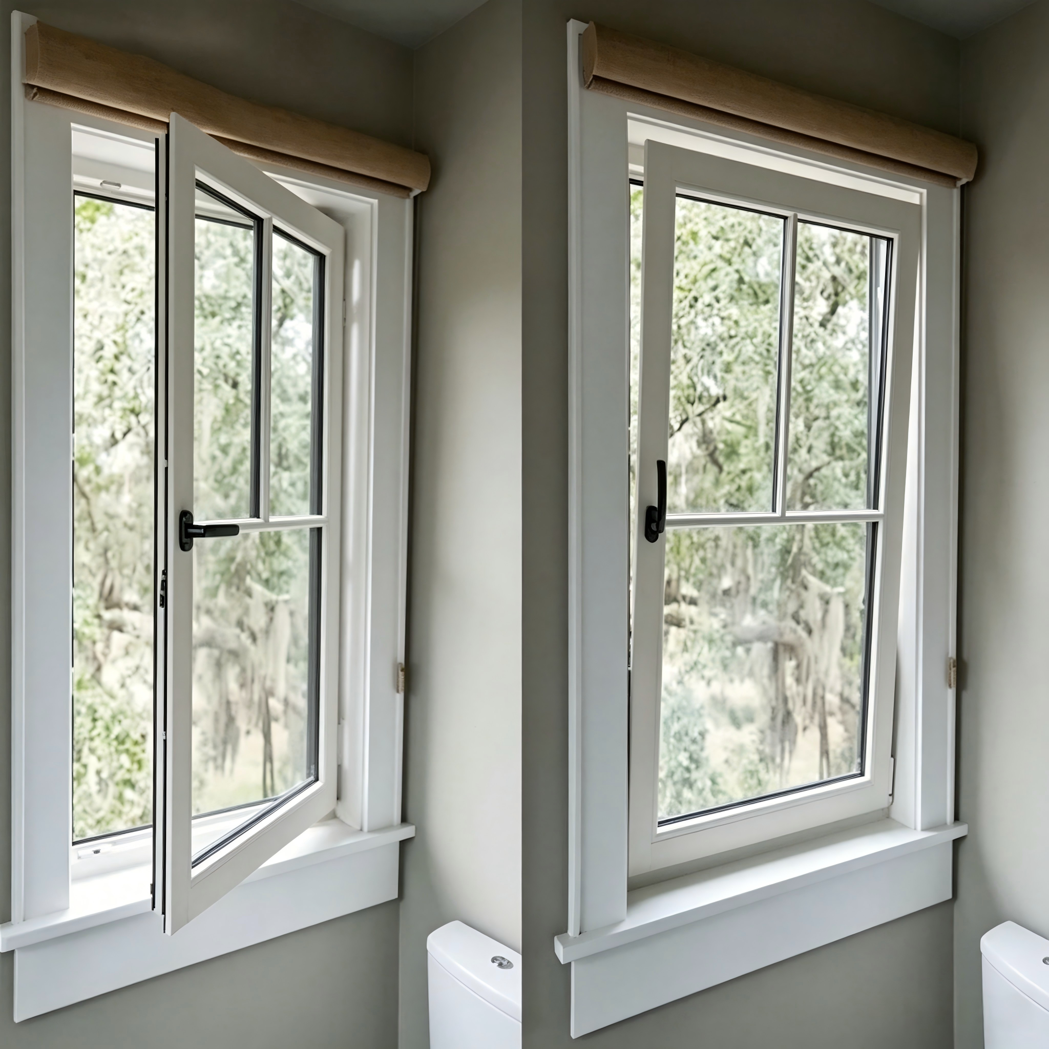 Customized Aluminum Silicone Sealant Sealing System Casement Window