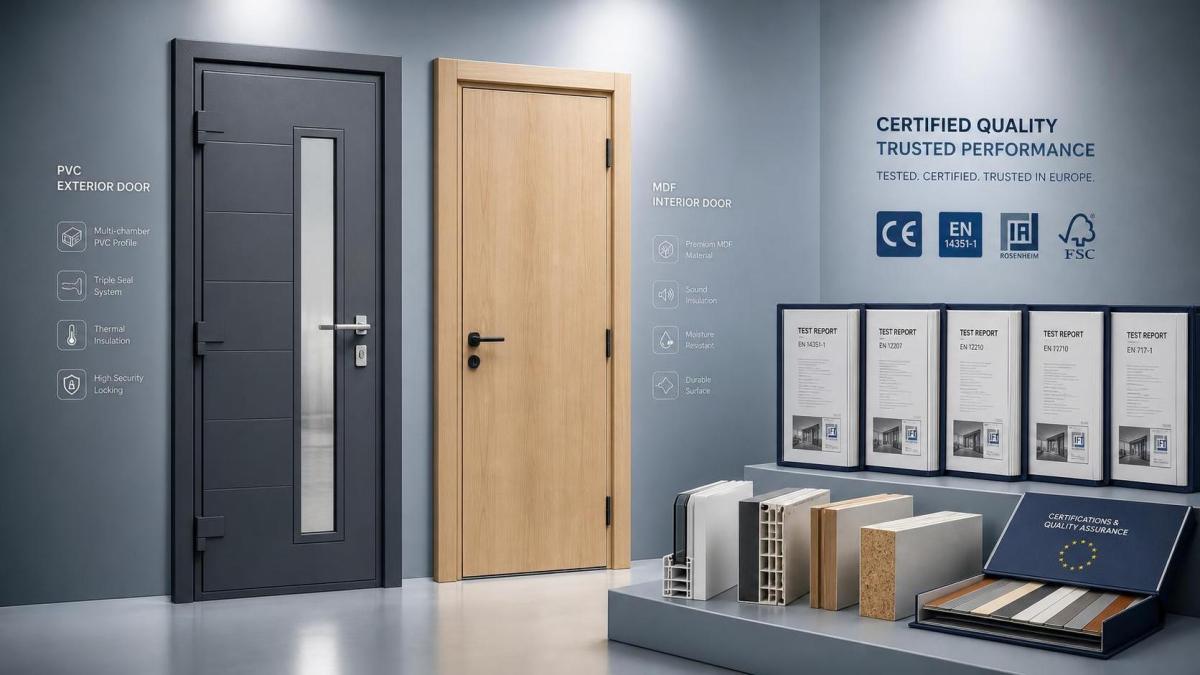 Which Certifications Matter for Premium Europe Market PVC and MDF Wood Doors?