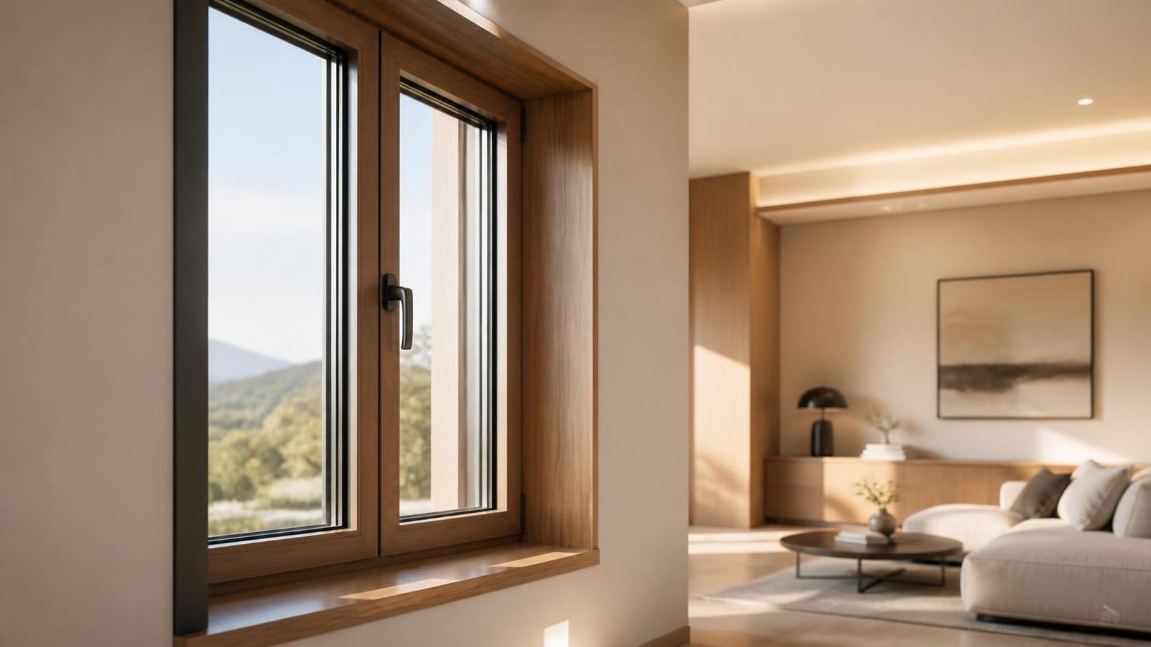 What makes wood aluminum windows quieter than standard windows