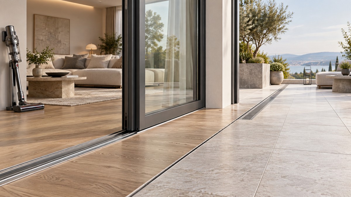 Low Profile Track Doors: When Flush Thresholds Improve Accessibility and Cleaning Low Profile Track Doors: When Flush Thresholds Improve Accessibility and Cleaning