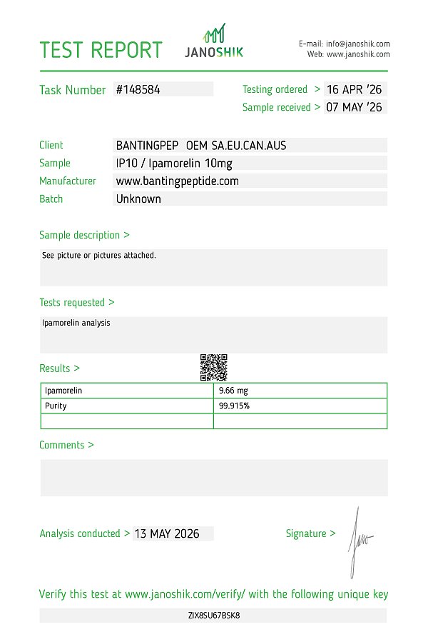 IP10 Ipamorelin 10mg