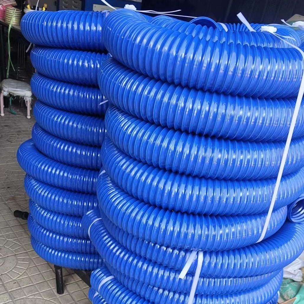 Flexible UV Resistant PVC Suction Hose Spiral Reinforced Delivery Hose for Submersible Pump Flexible UV Resistant PVC Suction Hose Spiral Reinforced Delivery Hose for Submersible Pump