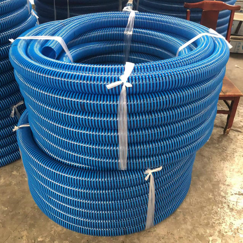 Flexible UV Resistant PVC Suction Hose Spiral Reinforced Delivery Hose for Submersible Pump