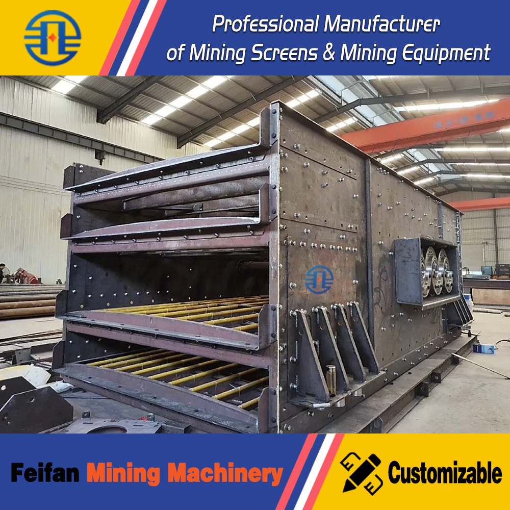 FEIFAN OEM Industrial Heavy Duty Mining Sand Quarry Horizontal Vibrating Screen Machine Supplier