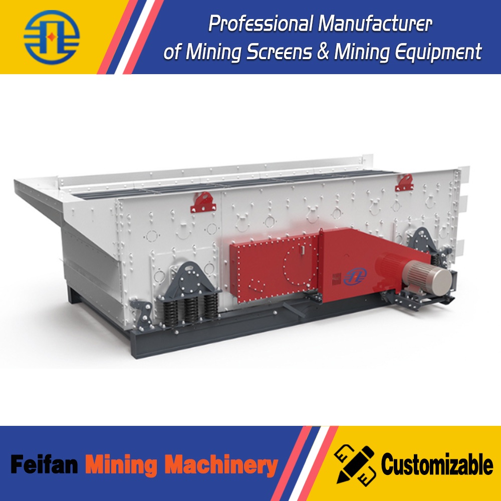 FEIFAN OEM Industrial  Heavy Duty Mining Sand Quarry Horizontal Vibrating Screen Machine