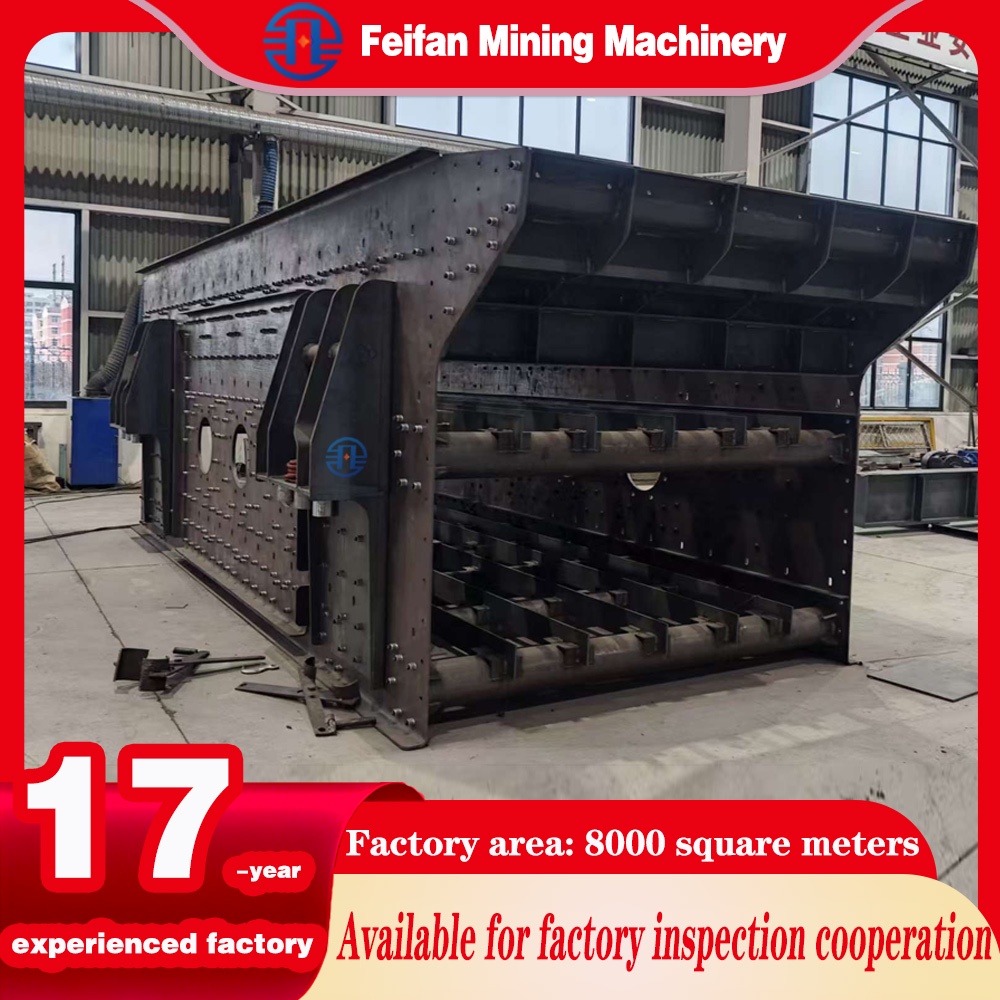 Behind mobile crushing units place energy-saving horizontal aggregate vibrating screen sorting machine-(1)