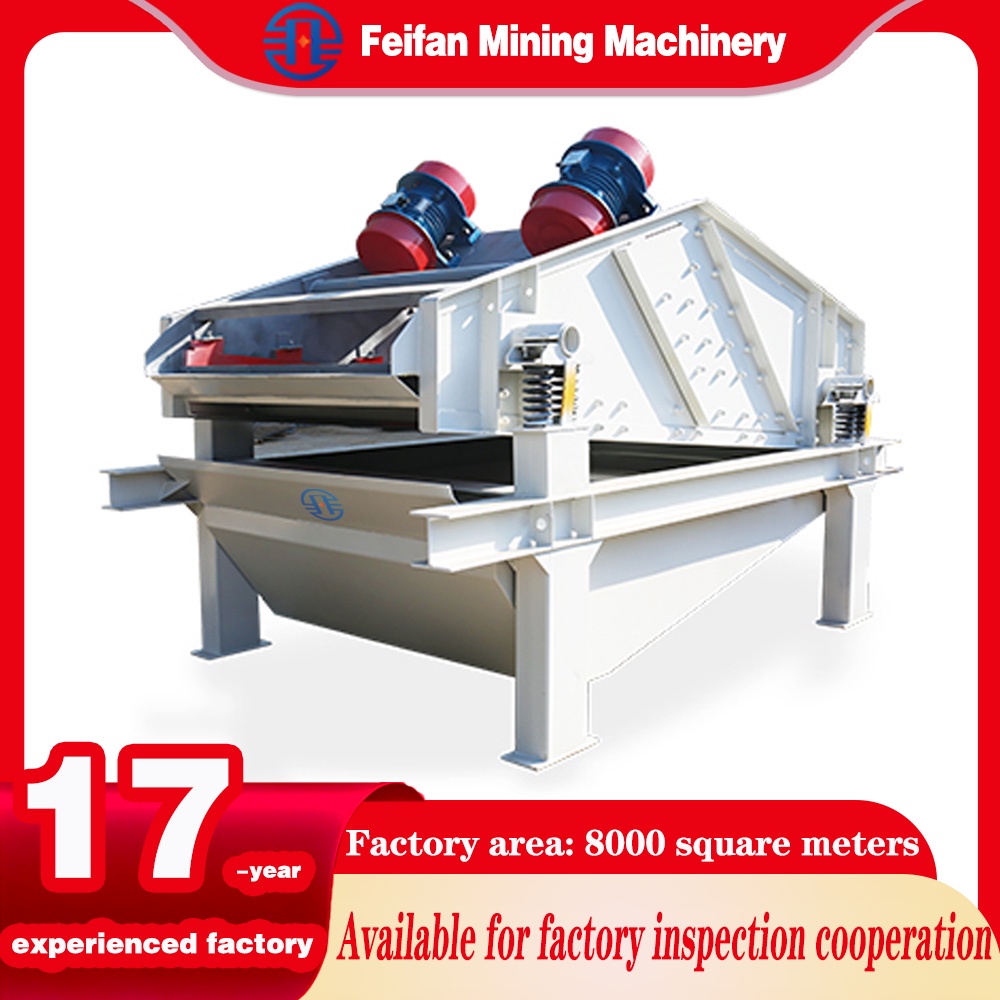 FEIFAN Corrosion Resistant Dewatering Screen for Coastal Sand Plant Harsh Conditions Vibrating Screen