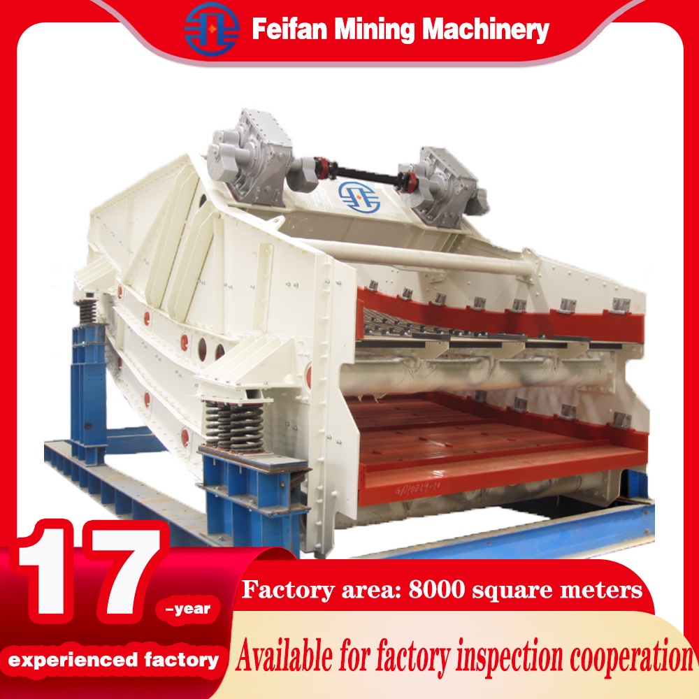 FEIFAN intelligent banana screen adapts to modern automatic production lines. The precise control system supports unattended operation and central control connection. It features self-inspection, overload protection and fault early warning to avoid sudden shutdowns. Adaptive vibration adjustment prevents idle running and blocking, achieving energy saving and high efficiency. It is ideal for intelligent unmanned mines with remote monitoring customization.