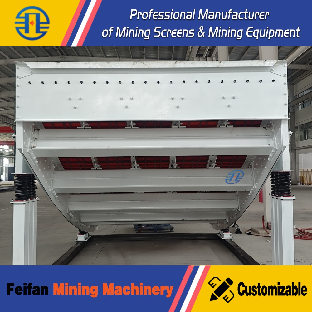 OEM Customized Banana Type Vibrating Screen with Multi-Slope Deck for Mining and Aggregate Quarry Processing Vibrating Screen