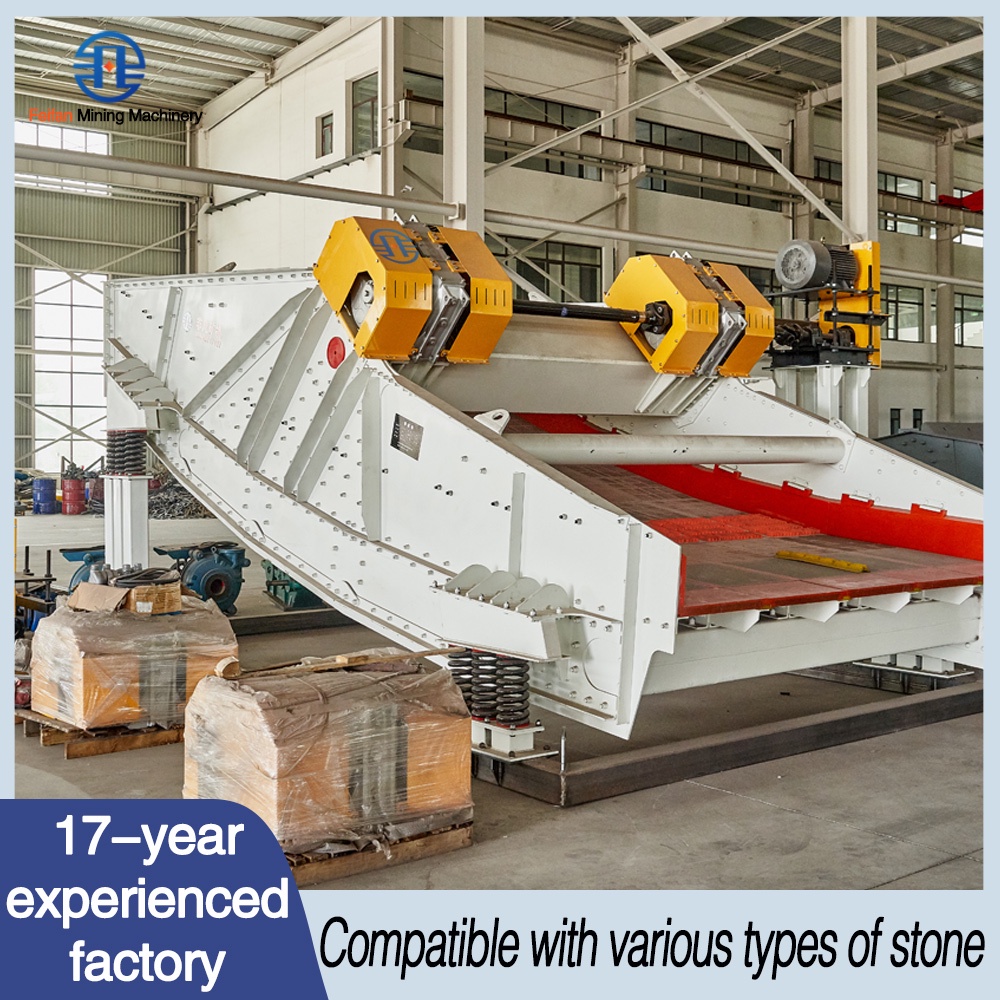 FEIFAN Heavy Duty Banana Type Vibrating Screen with Lubrication System for Low Maintenance Screening Plants Vibrating Screen
