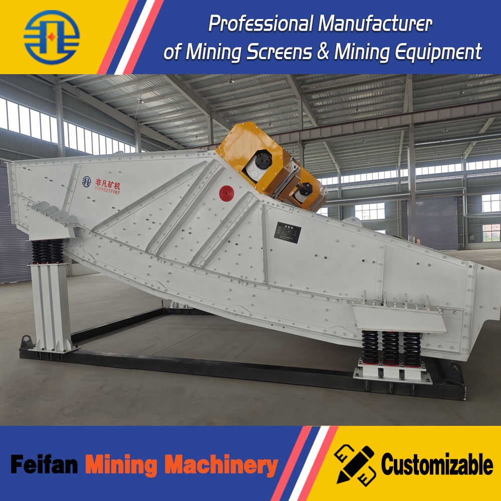 FEIFAN High Throughput Banana Vibrating Screen with Imported Bearings for Continuous Mining Production Lines Vibrating Screen