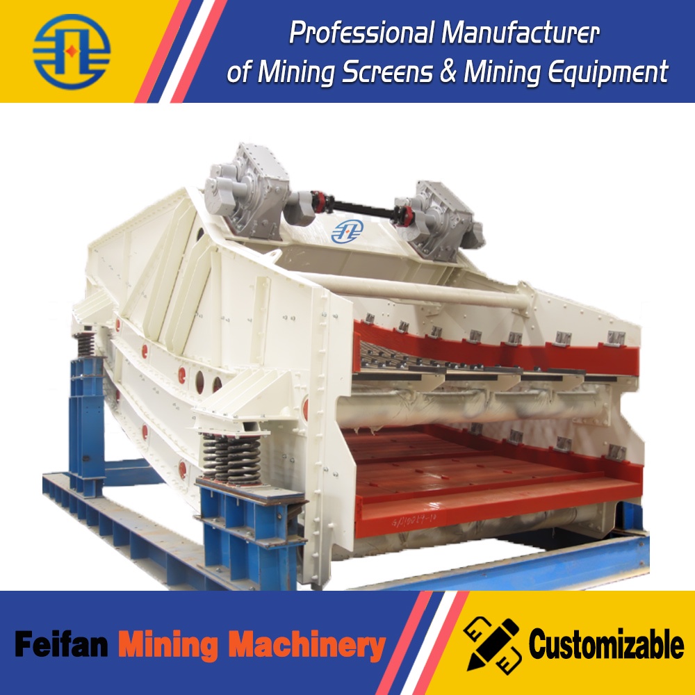 FEIFAN Multi-Slope Deck Banana Vibrating Screen for Fine and Coarse Aggregate Separation in Quarries Vibrating Screen