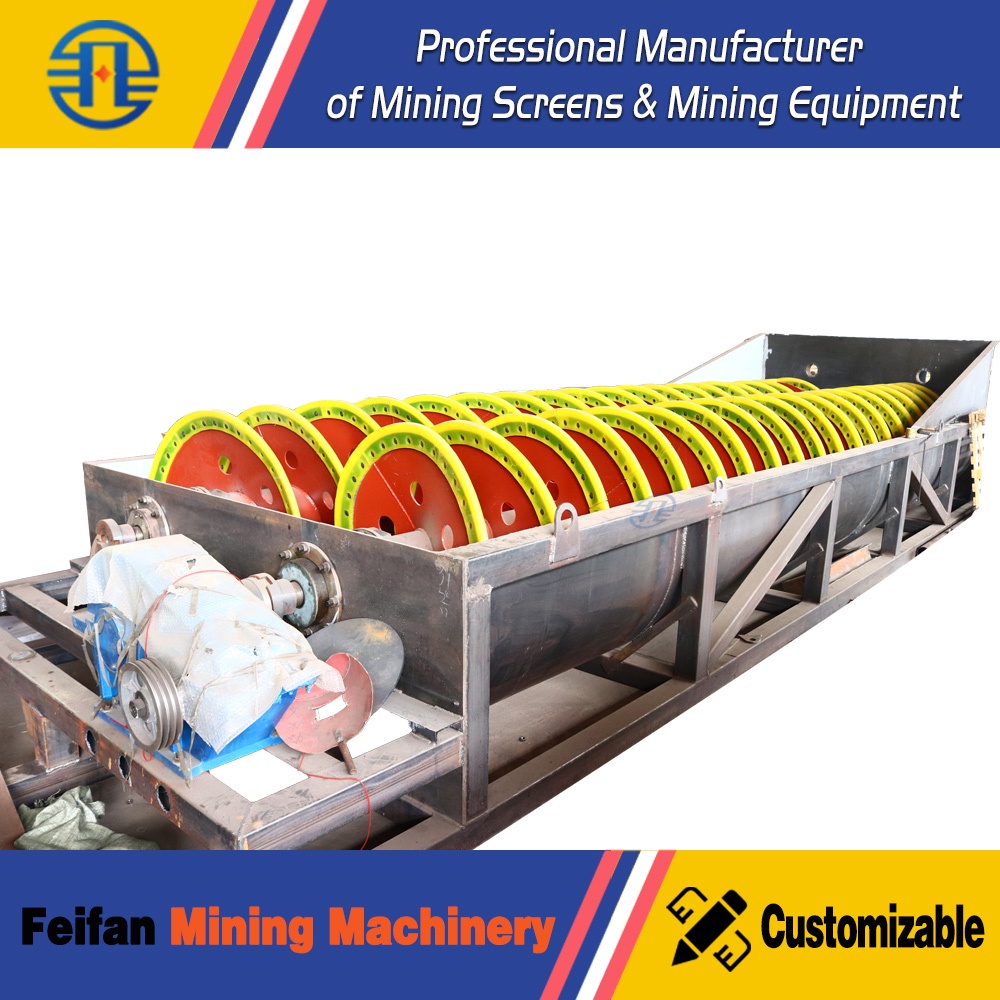 FEIFAN 2FG15 Wear Resistant Double Spiral Equipment for Feldspar Washing and Continuous Mineral Processing Spiral Sand Washer  