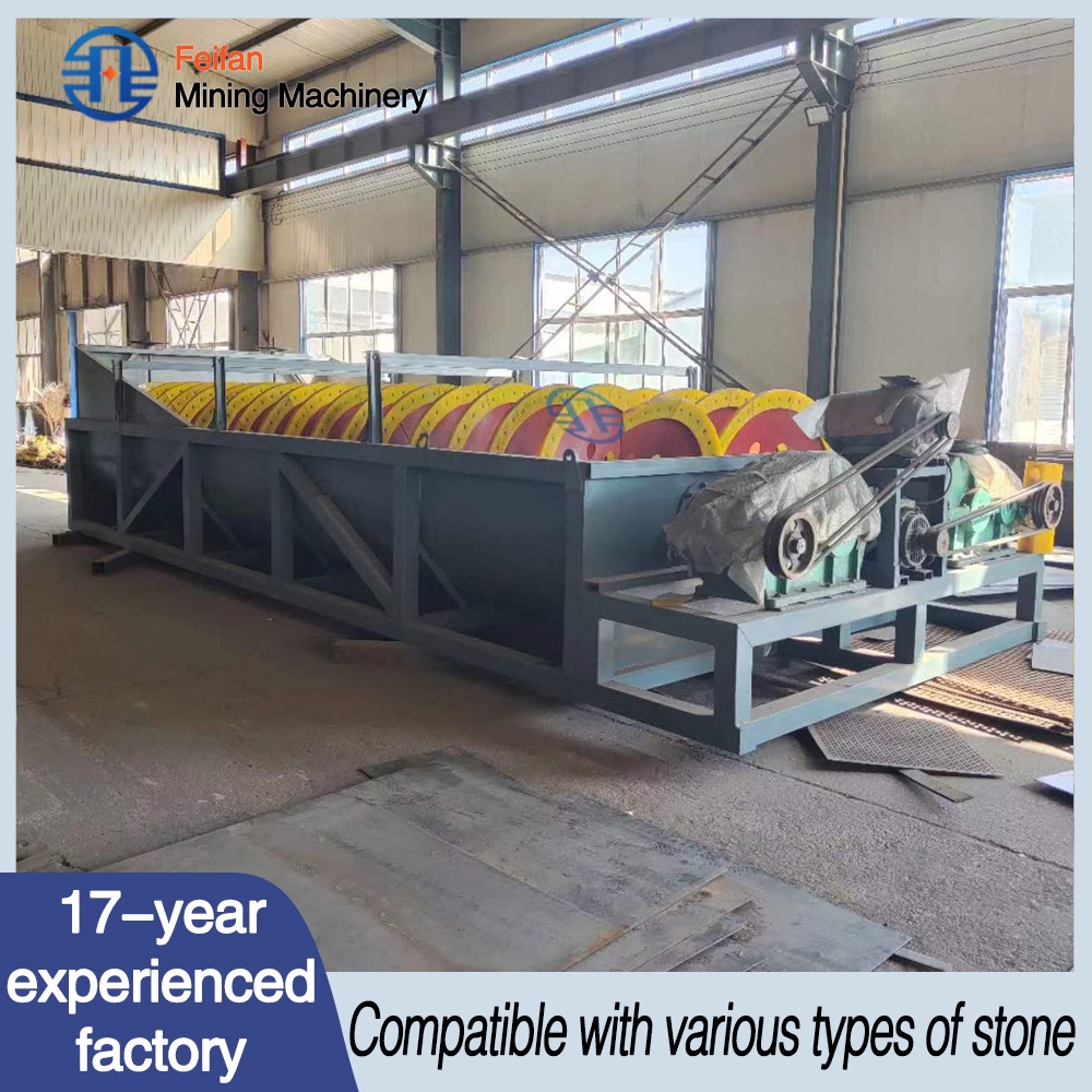 EIFAN FG12 Self Settling Trough Equipment for Silica Sand Washing with Fine Sand Overflow Recovery Spiral Sand Washer  