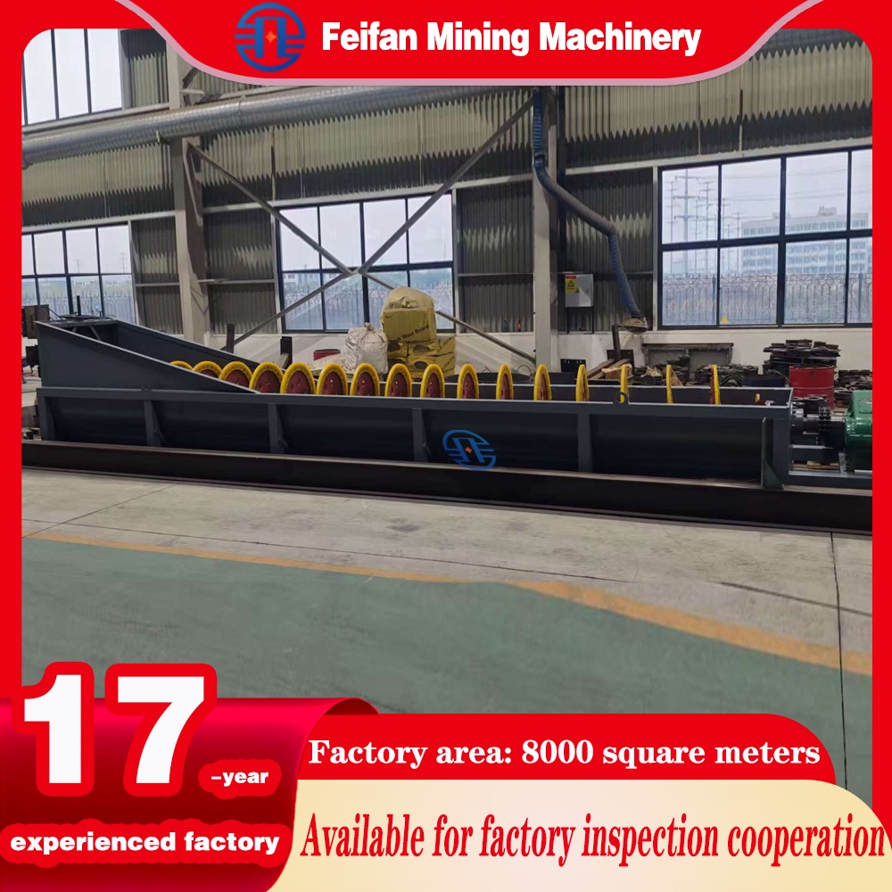 OEM Single Spiral Sand Washer for Silica Sand Plants with Reducer Transmission Wear Liners and Low Failure Rate Machine  