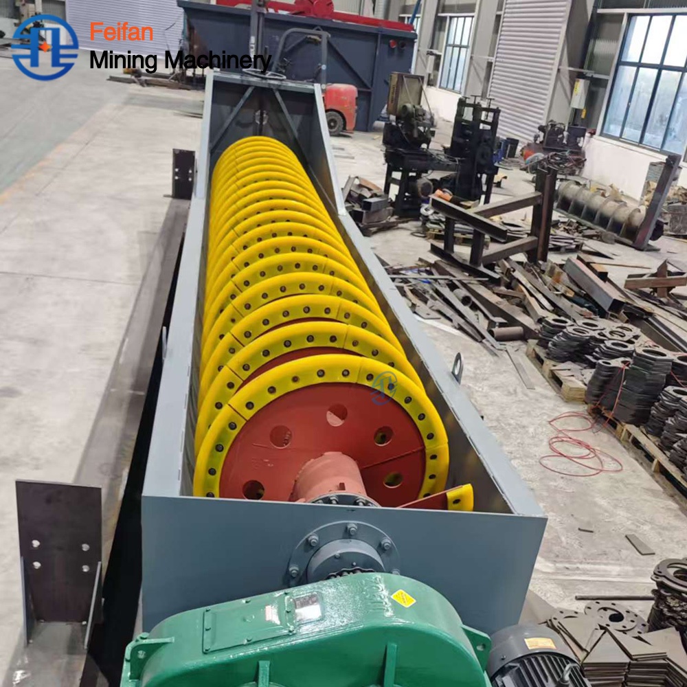 FEIFAN FG12 Low Energy Consumption High Cleaning Equipment for Mine Tailings Recovery with Wear Resistant Trough Spiral Sand Washer  