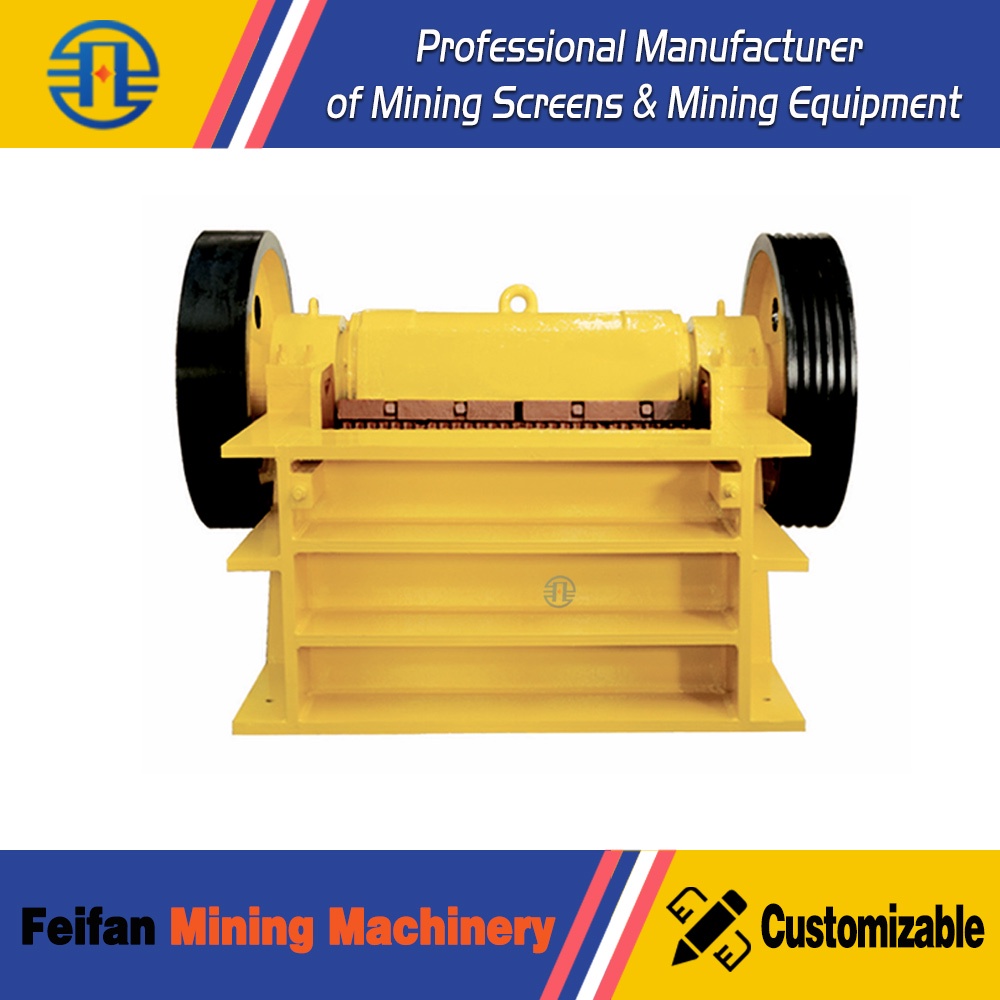 FEIFAN PXE Jaw Crusher With Deep Crushing Cavity & Wedge Adjustment, Output Size 0-300mm, For Coal Or Coke Preparation Plant Crusher