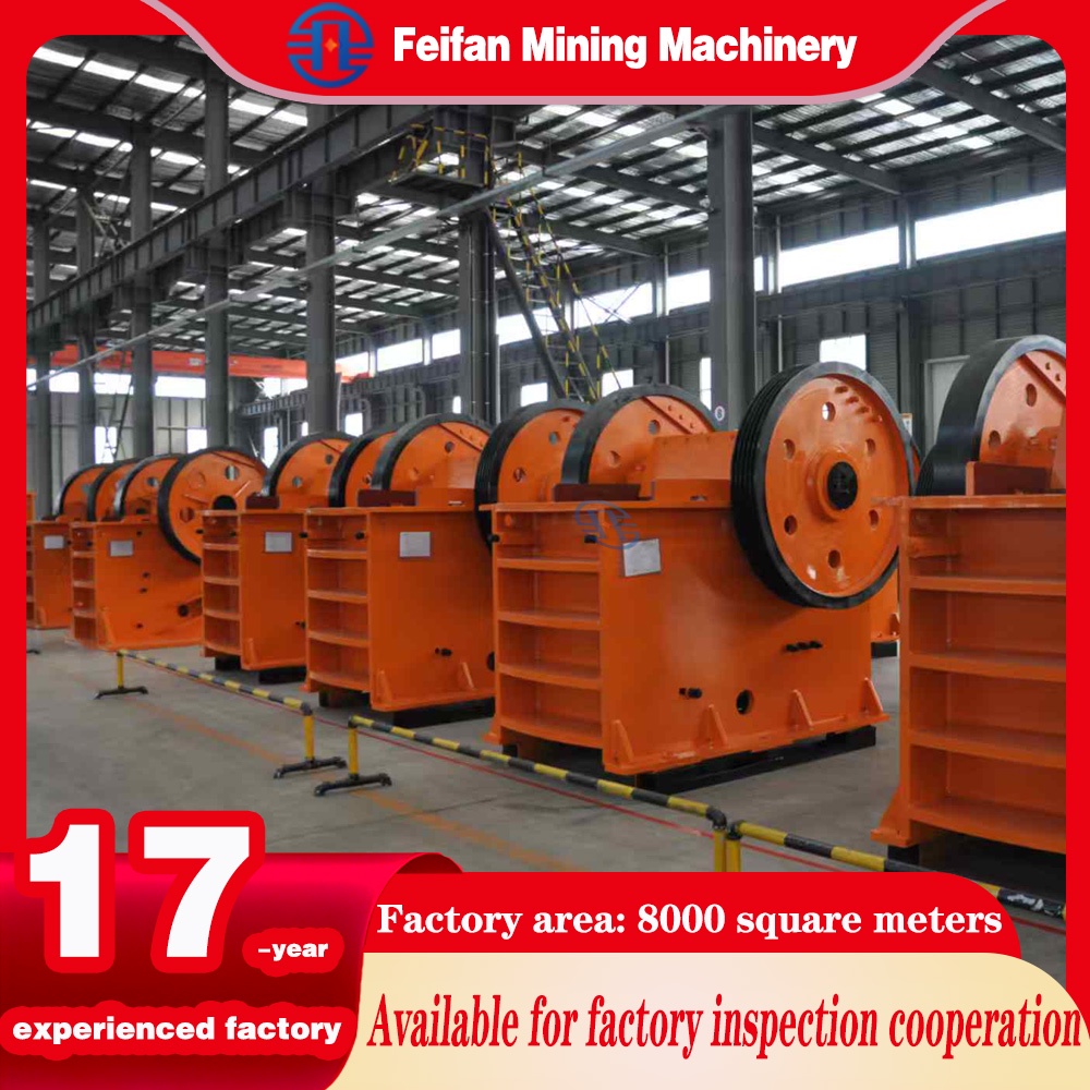 FEIFAN PE600×900 Jaw Crusher 50-120tph for Mining Ore with Simple Structure ISO Approved Crusher