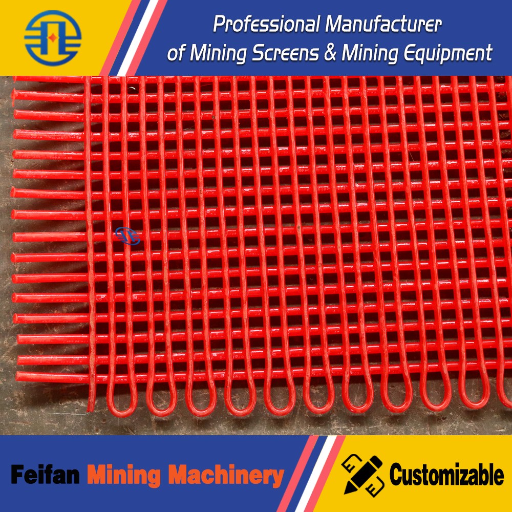 FEIFAN OEM Stone Crushed Screen Mesh Stone Crusher Crimped Screen for Quarry Aggregate mesh