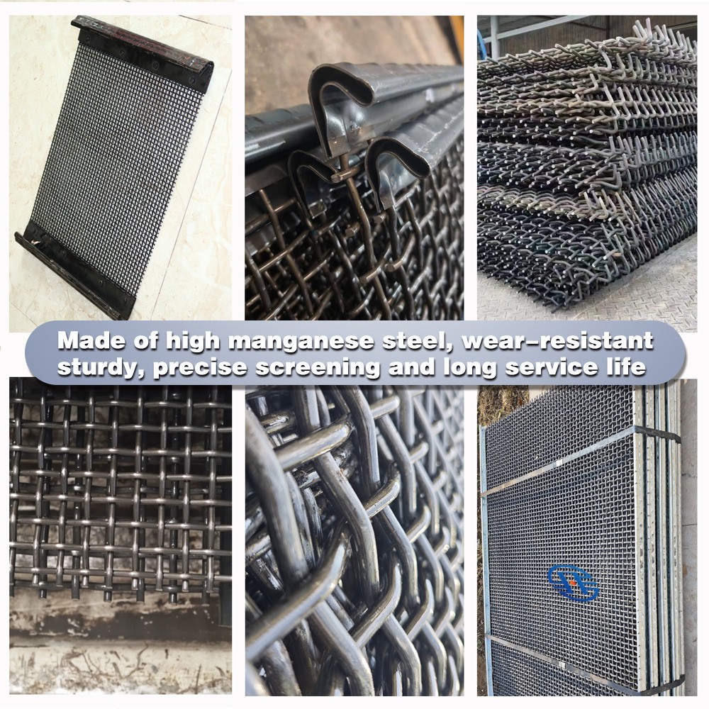 Lifting Aggregate Finished Output Inside Complete Quarry Aggregate Grading Screening Production Lines Woven Screen Mesh