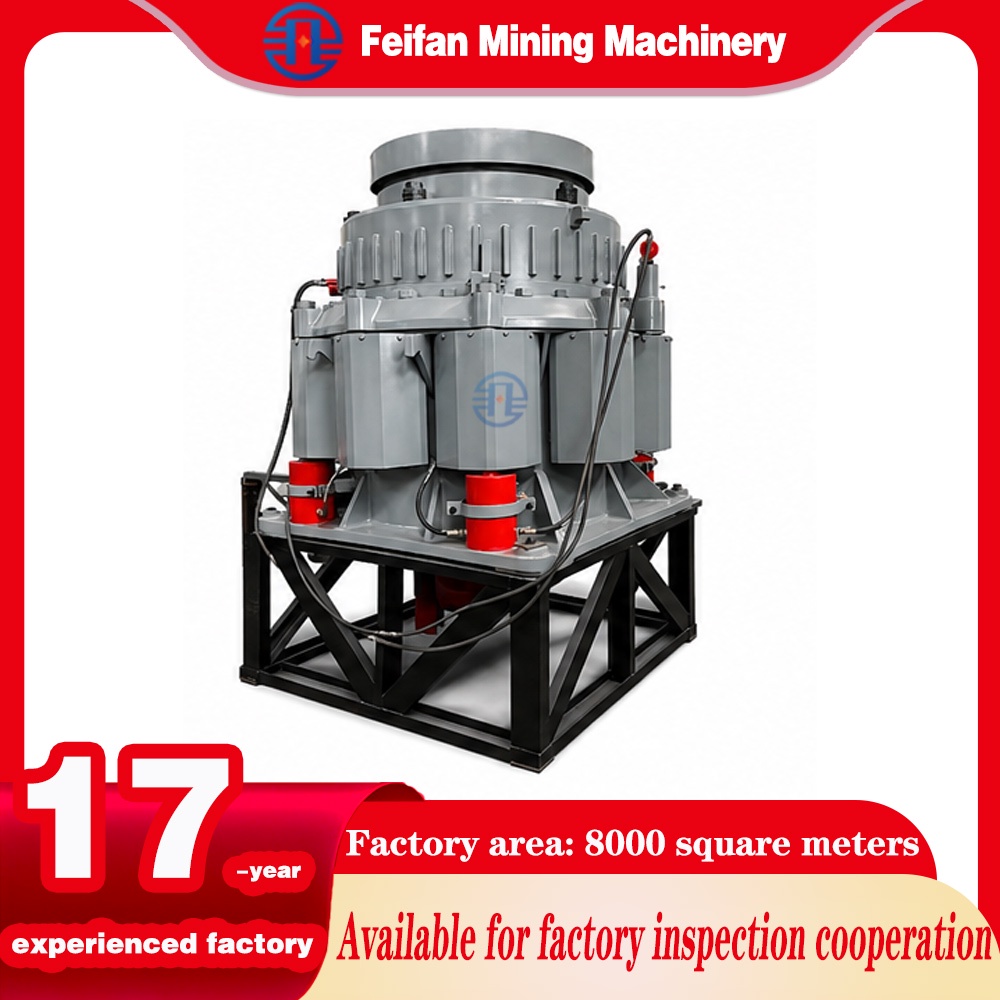 FEIFAN Mobile Mounted Hydraulic Cone Crusher With Strong Frame For Outdoor Mining Operation Crusher