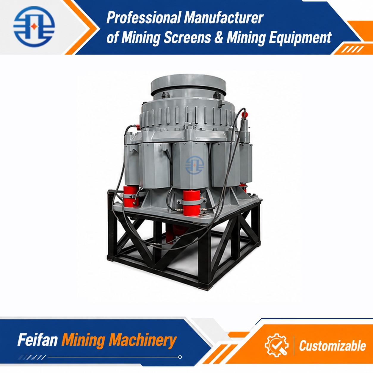 FEIFAN Fine Crushing Type Cone Crusher For Secondary Tertiary Ore Crushing In Mining Field Crusher