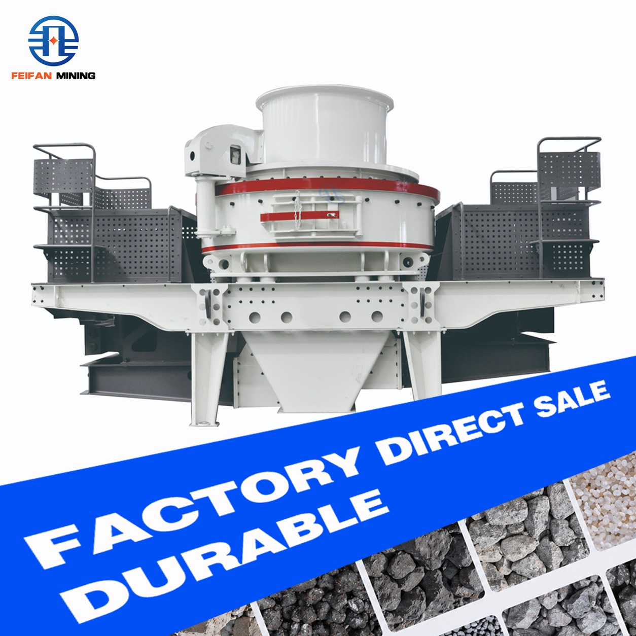 OEM Precise Fineness Modulus Adjustment VSI-6000 With 90-400kW Power And ISO9001 For High Grade Concrete Aggregate Machine