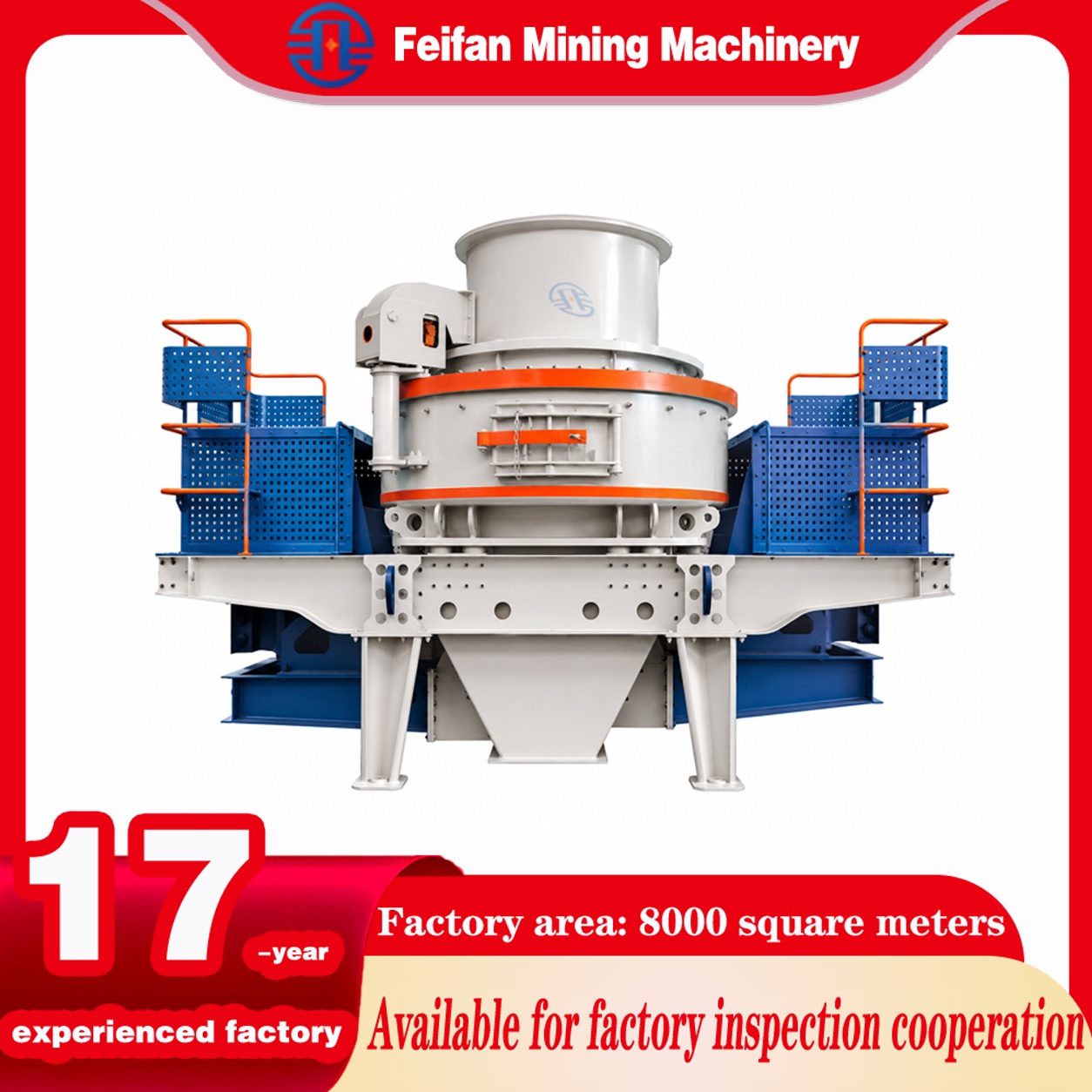 OEM Max Feed 45mm VSI-6000 With Dual Purpose Crushing Chamber And CE Certification For Construction Aggregate And Mine Residue Recycling Machine