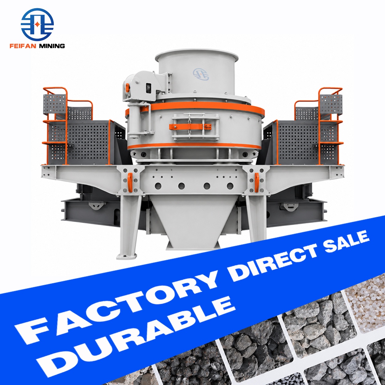 OEM Customizable Design 2VSI-15 With Hydraulic Cover And Low Wear Structure For Cement Industry Clinker Crushing And Glass Raw Sand Machine