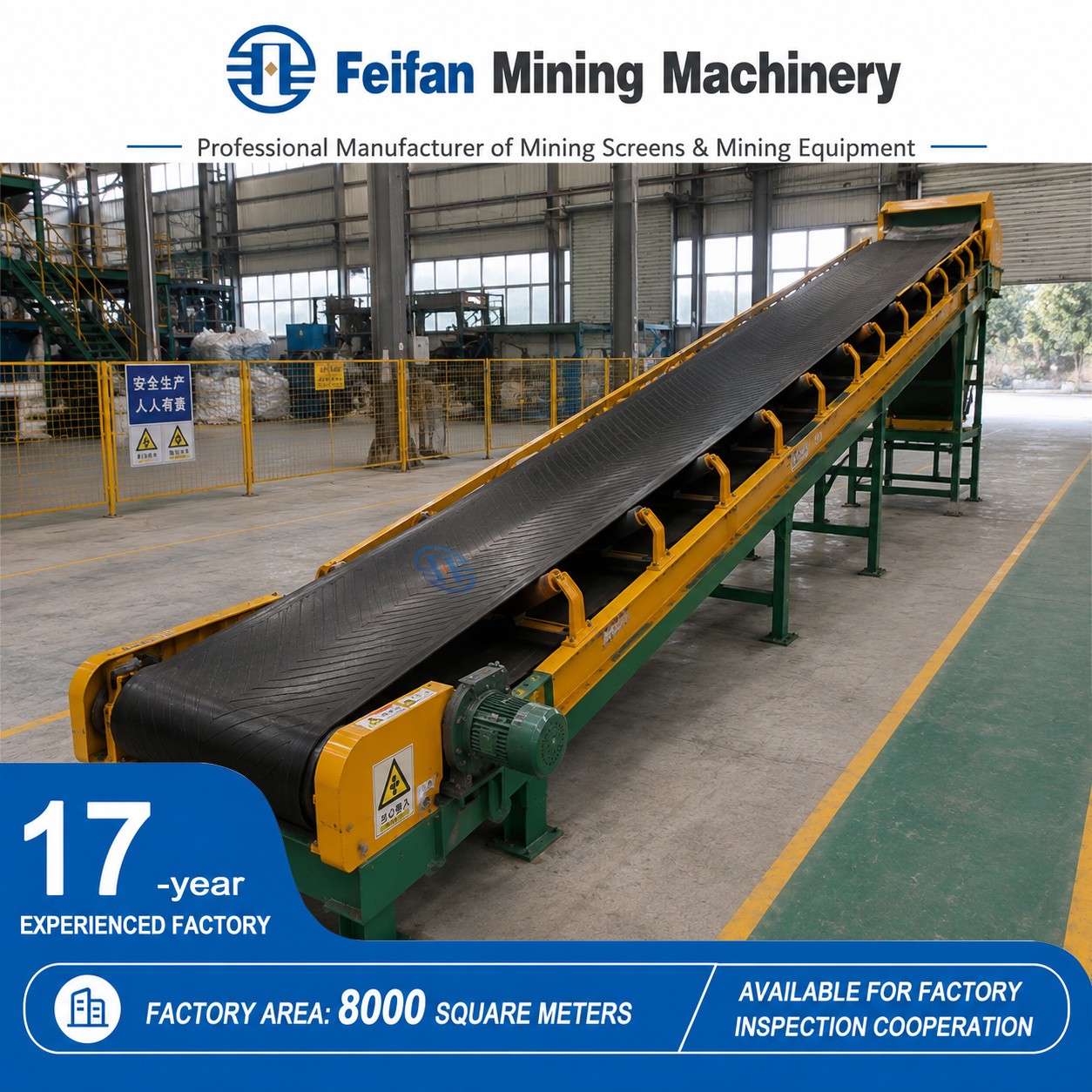 High Tension Roller Belt Conveyor | Heavy Duty Mining for Hard Rock Quarry Line