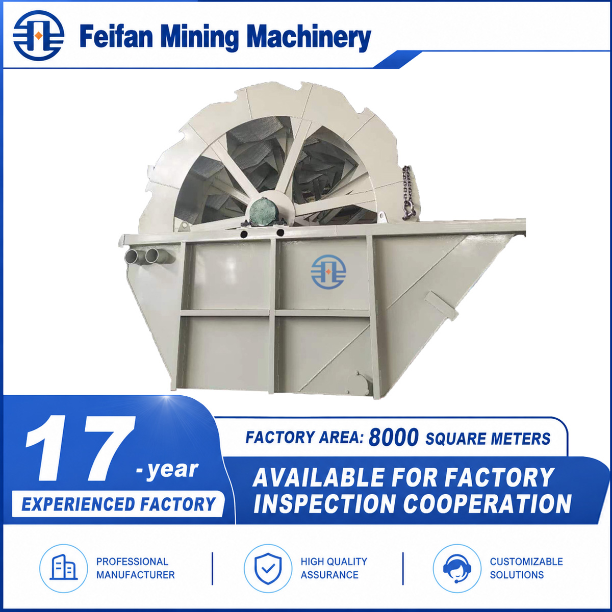 OEM Imported Core Parts Wheel Sand Washer For Long Time Continuous Operation Premium Wheel Sand Washer 