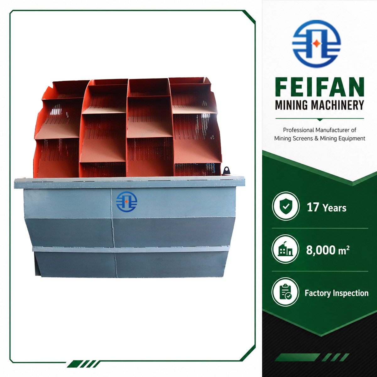FEIFAN OEM High efficiency wheel bucket sand washer processing machine for quarry aggregate production