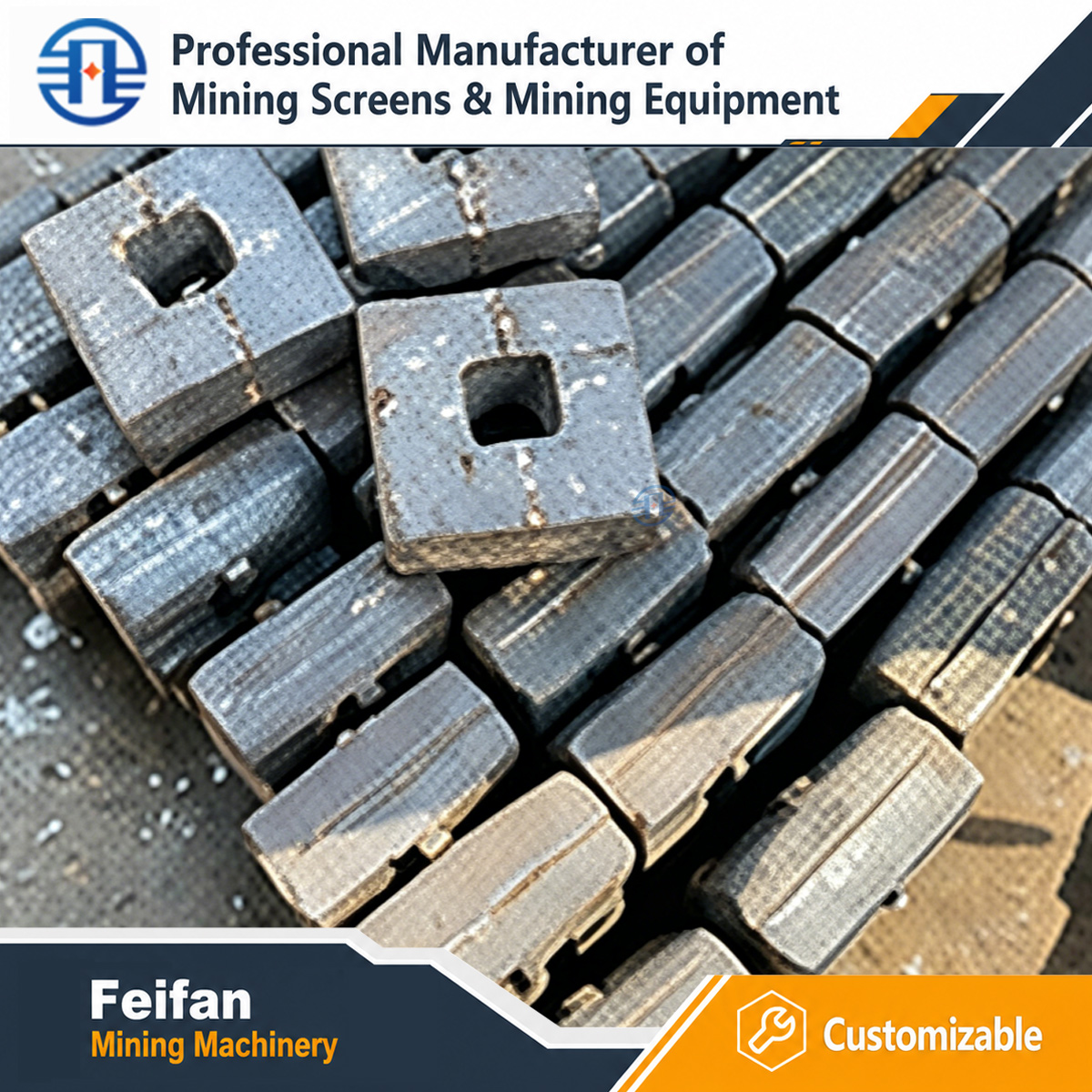 FEIFAN OEM Forged Steel Crusher Components Flywheel Eccentric Shaft And Drive Parts For Stone Crushing Machine