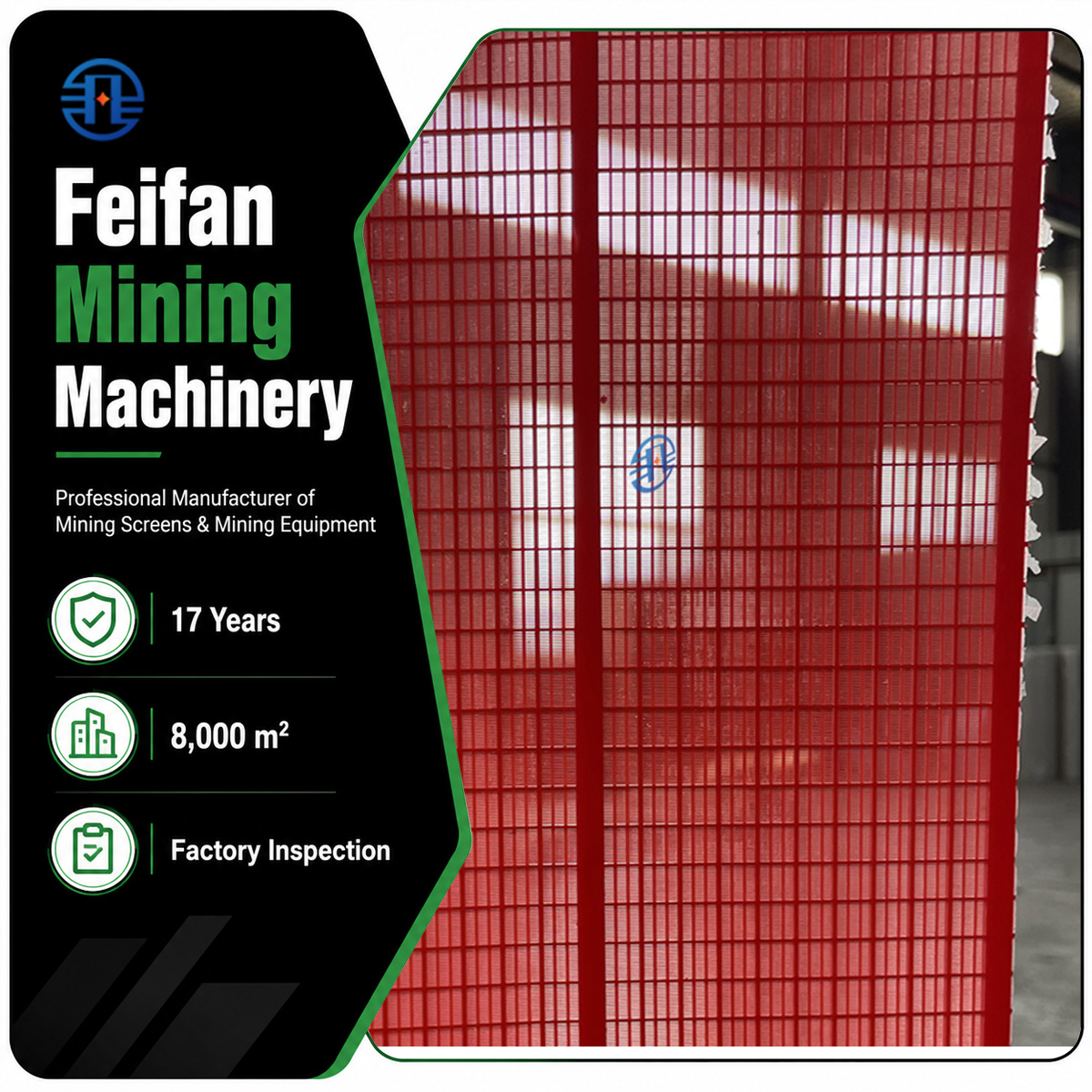 OEM gold mining screen quarry rock screen mesh for stones and soil vibrating screen mesh