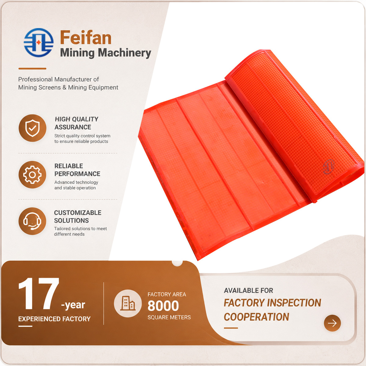 FEIFAN OEM Crusher Wire Mesh Screen for Stone Crusher Quarry Mining Rock Sand Aggregate Sieve mesh