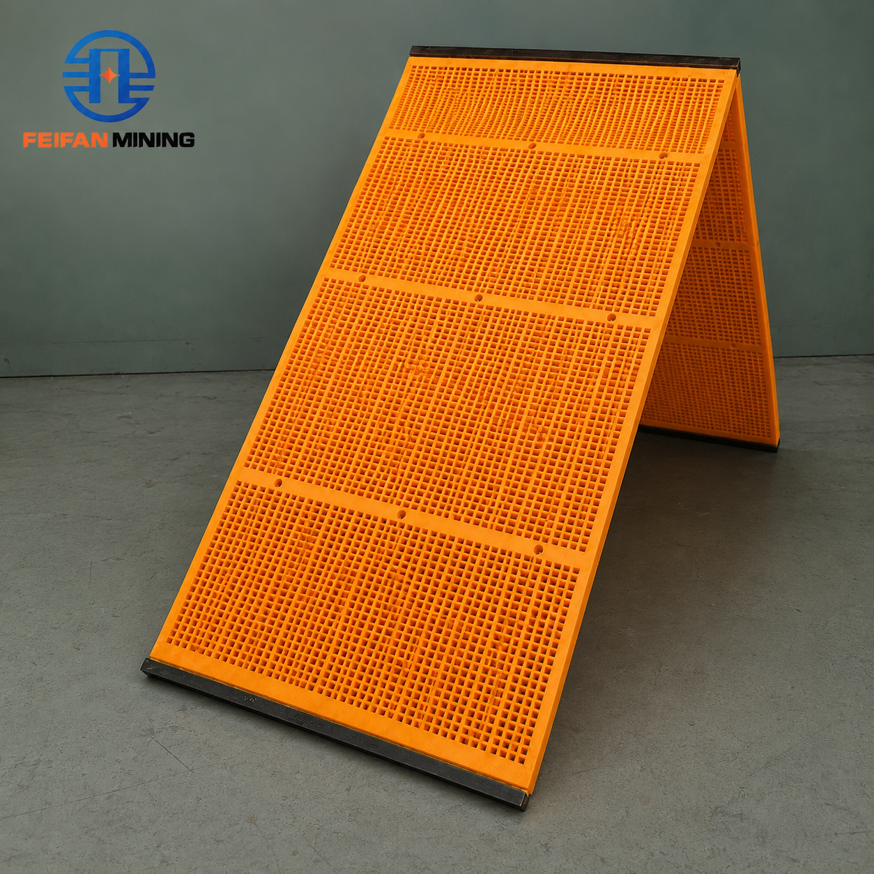 FEIFAN OEM Wear Resistant Tensioned PU Panel for Sand Gravel Aggregate Vibrating Polyurethane Screen Mesh