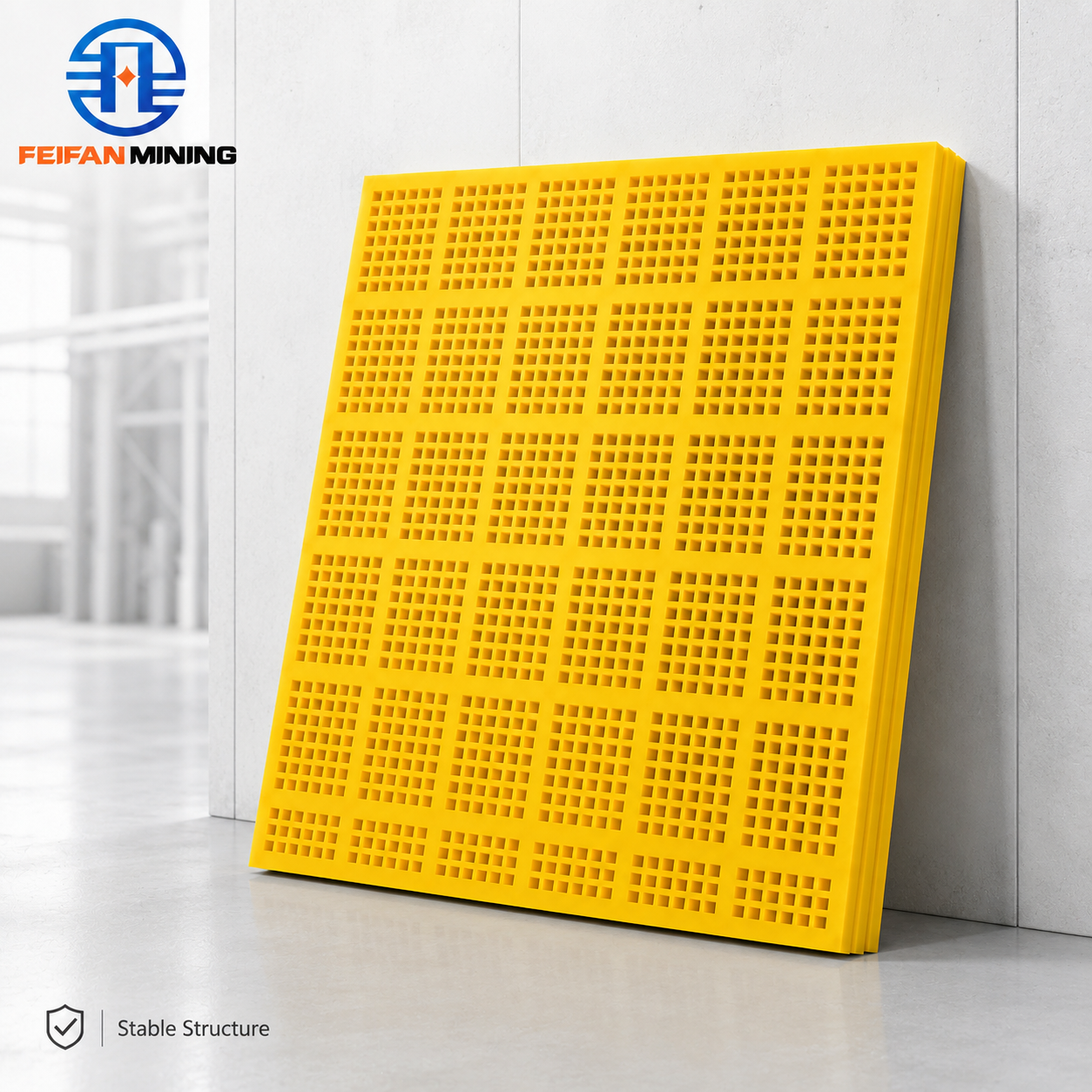 FEIFAN OEM Anti Clogging Self Cleaning Polyurethane Screen Panel for Wet Sand Washing Mining Aggregate Screening Media