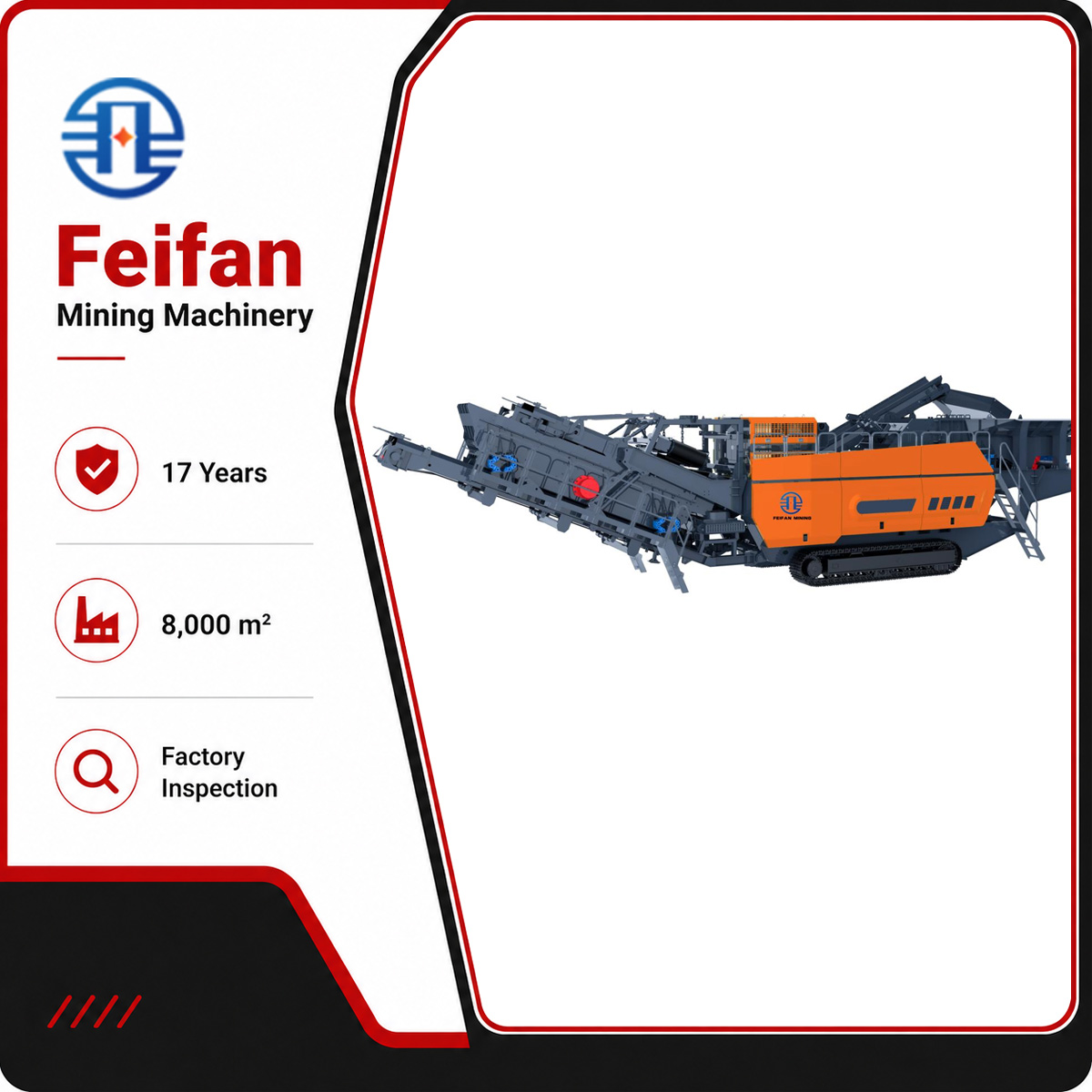 Heavy Duty Crawler Stone Crushing Machine For Hard Rock Mining With Large Capacity Mobile Crushing Plant