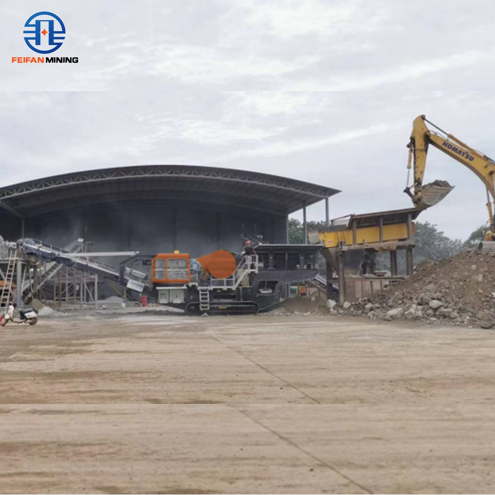 Cost Effective Portable Crushing Equipment For Concrete Recycling And Demolition Projects Mobile Rock Crusher