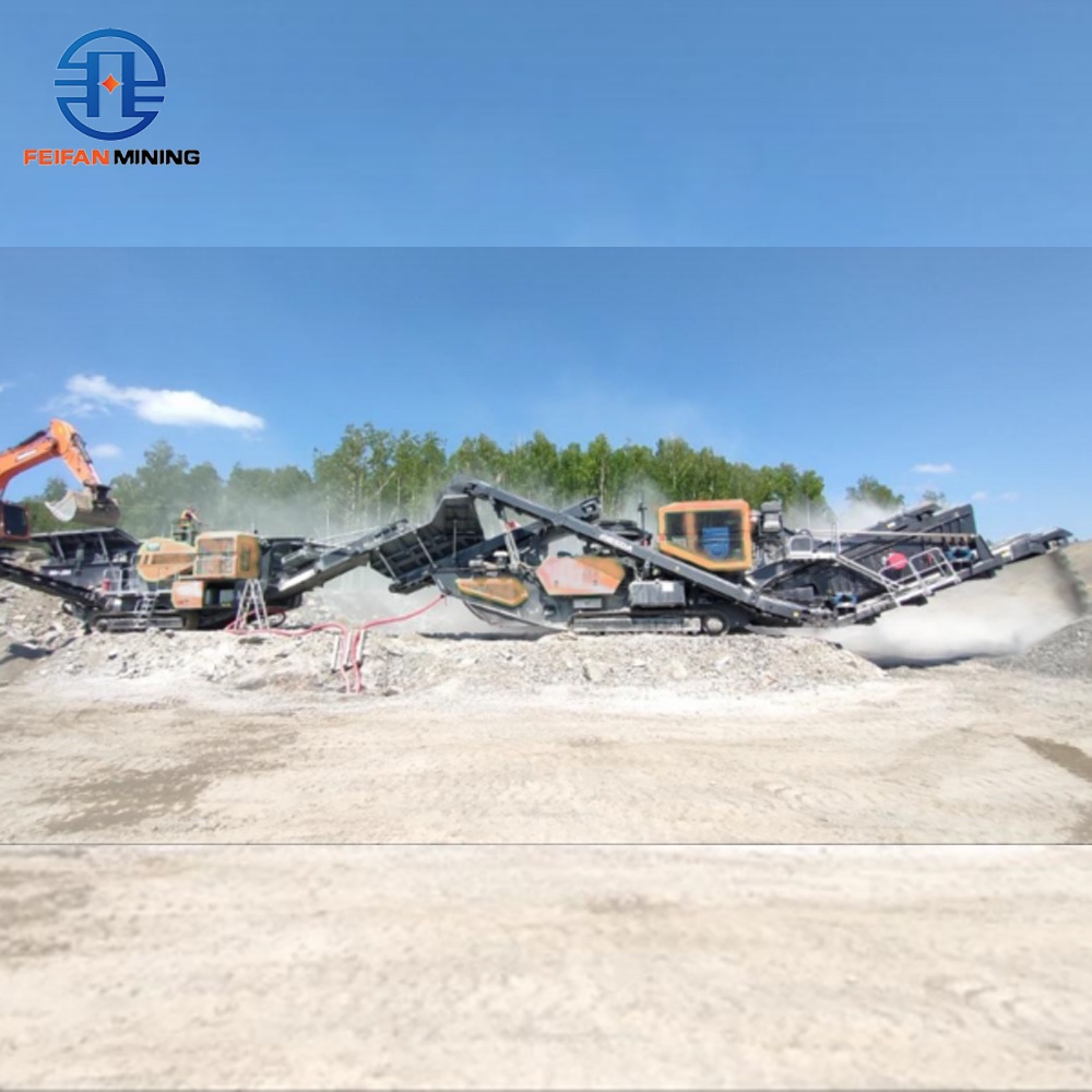 High Efficiency Tracked Rock Crushing Equipment For Granite Quarry Aggregate Production Mobile Crusher