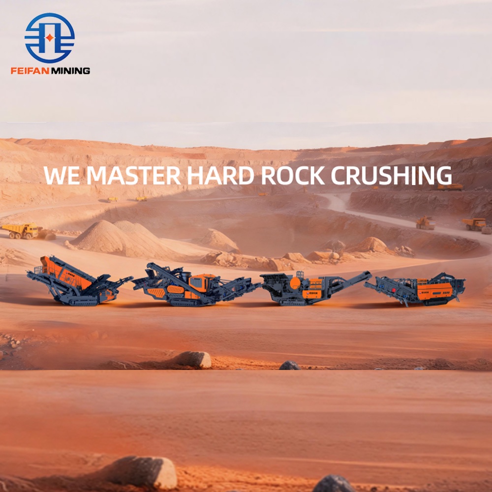 FEIFAN OEM Portable Rock Crushing Equipment For Granite Limestone Basalt Processing Crawler Mobile Crushing Station