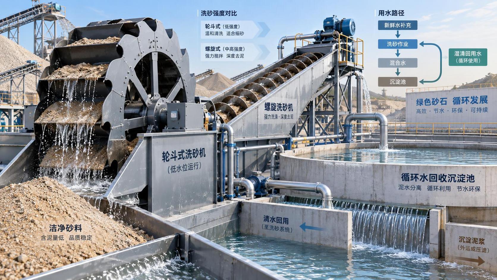 Water Consumption Differences Between Spiral and Wheel Type Sand Washers Water Consumption Differences Between Spiral and Wheel Type Sand Washers