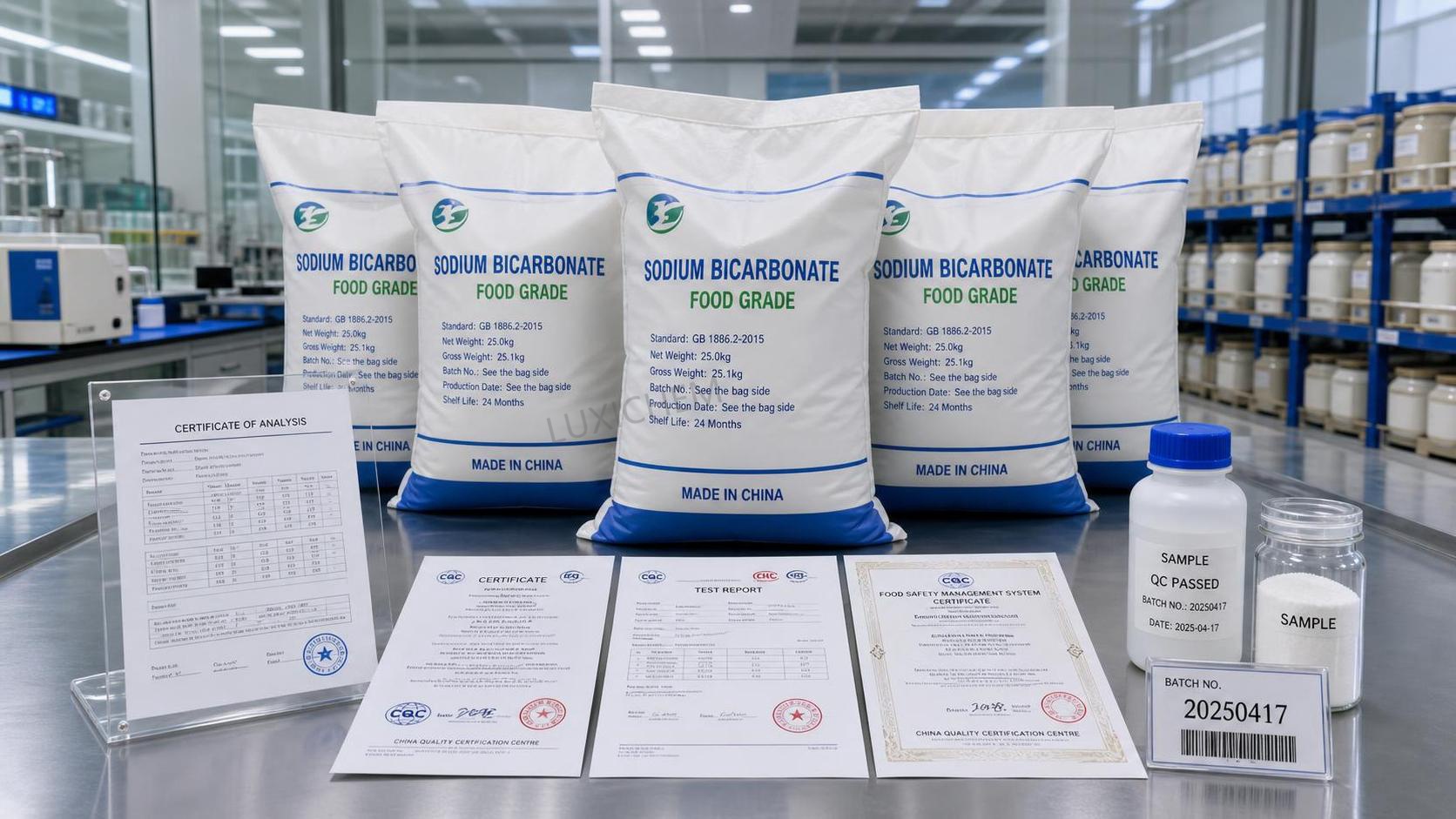 食品グレードの炭酸水素ナトリウムに関する食品安全書類の確認方法