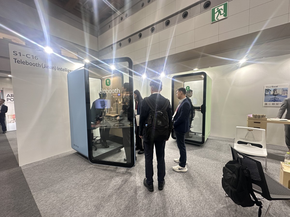 Telebooth office booth Debuts at ORGATEC TOKYO