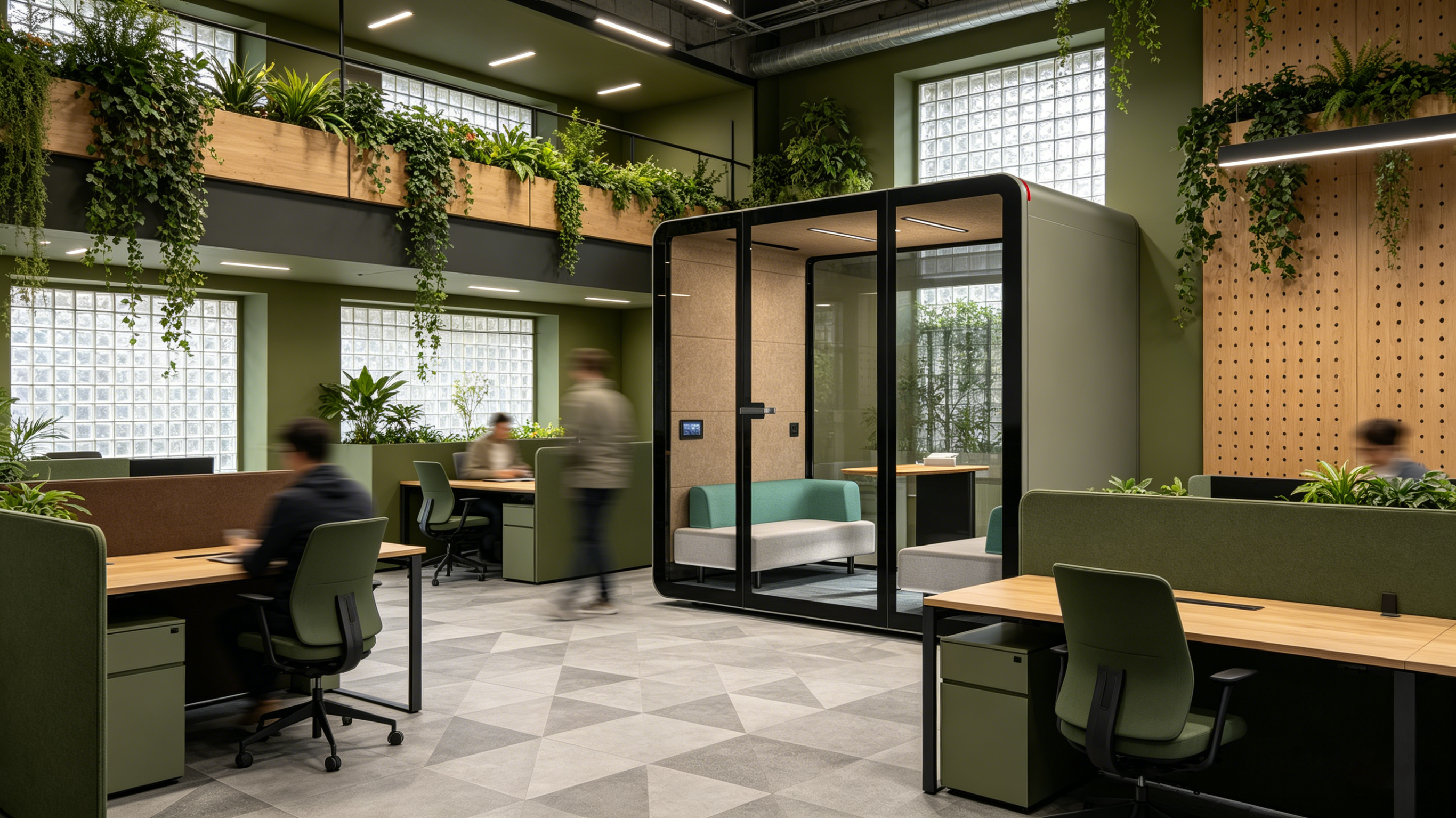 What size meeting cabin works for 4-person team discussions