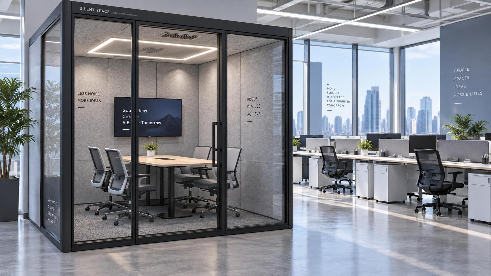 Choosing Prefabricated Office Pods for Private Meetings in Open-Plan Offices Choosing Prefabricated Office Pods for Private Meetings in Open-Plan Offices