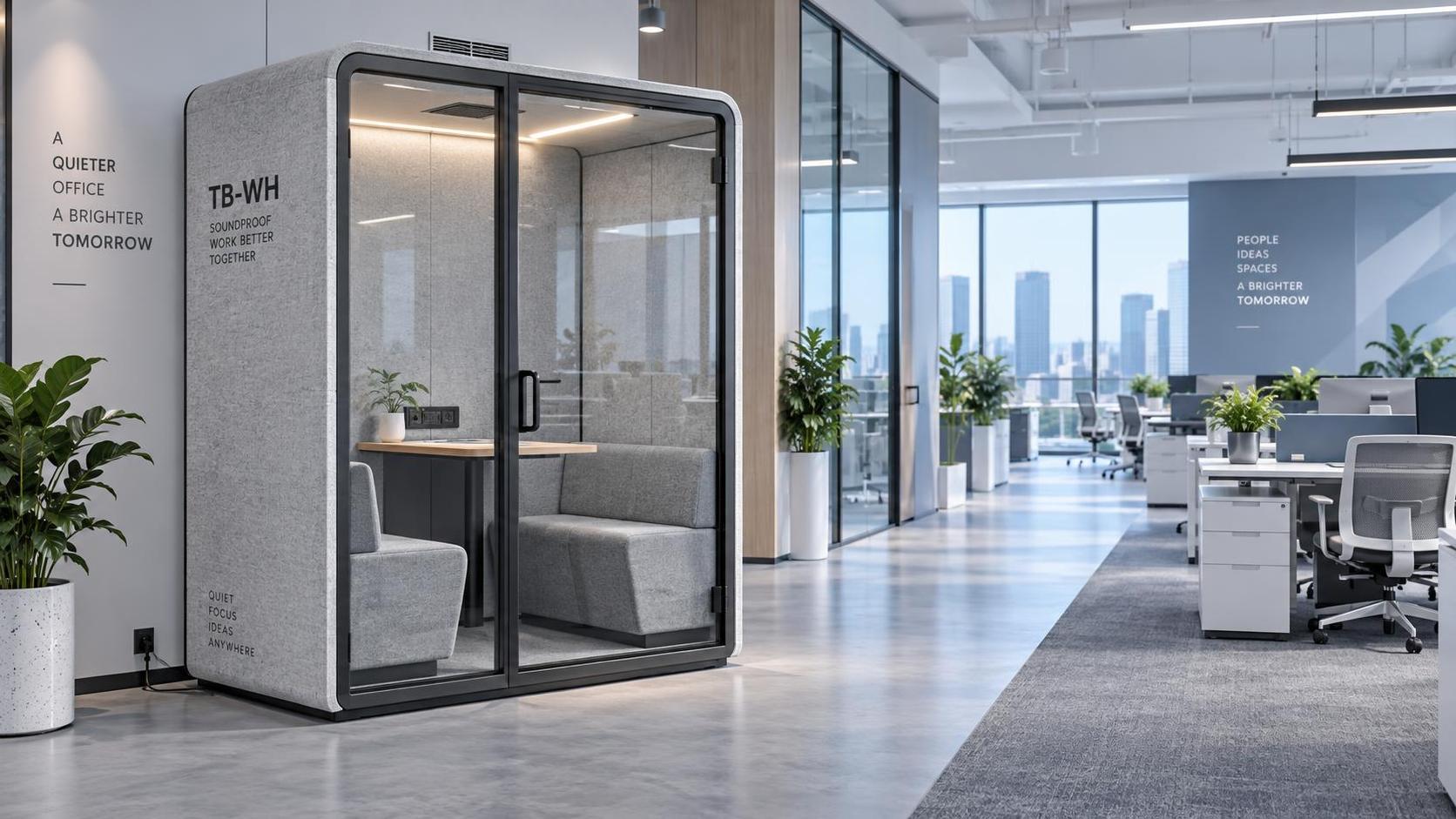 TB-WH 1-2 Person Office Phone Booth Placement Rules for Busy Workplaces TB-WH 1-2 Person Office Phone Booth Placement Rules for Busy Workplaces