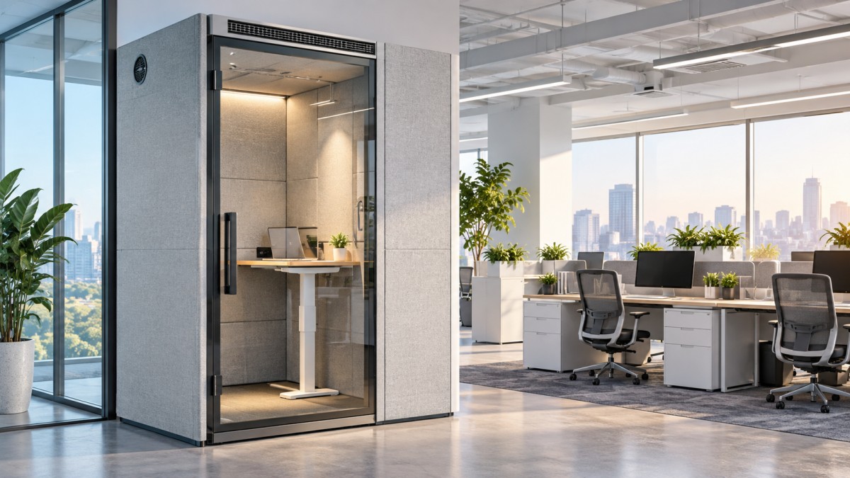 Why Phone Booths for Offices Feel Stuffy and How Ventilation Design Solves It Why Phone Booths for Offices Feel Stuffy and How Ventilation Design Solves It