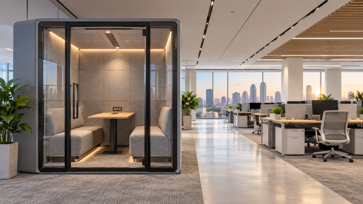 Calculating Space Utilization Gains from Office Phone Booths Instead of Build-Outs Calculating Space Utilization Gains from Office Phone Booths Instead of Build-Outs