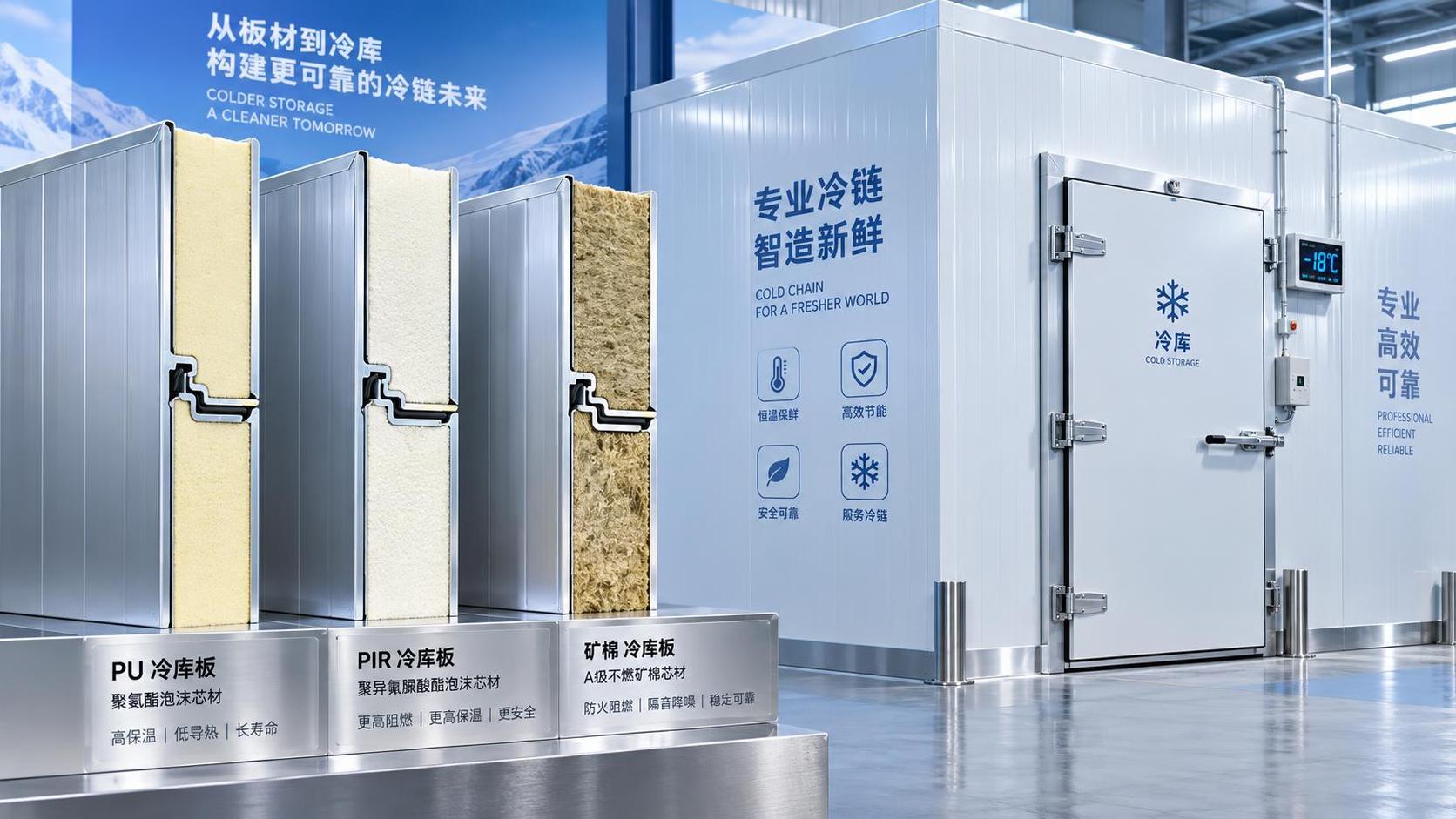 How panel core material affects cold room panel manufacturer selection